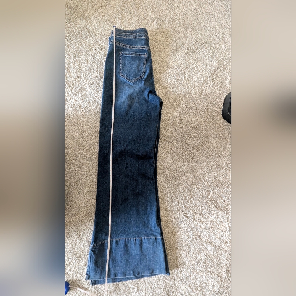 Rock & Roll Denim® Ladies Palazzo Flare Leg Jeans  - Picture 10 of 11
